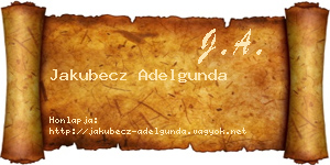 Jakubecz Adelgunda névjegykártya